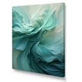 thumbnail image 2 of Designart "Soft Ink Spirals in Green and White" Abstract Canvas Wall Art - Modern White Abstract Spirals Living Room Canvas Art, 2 of 6