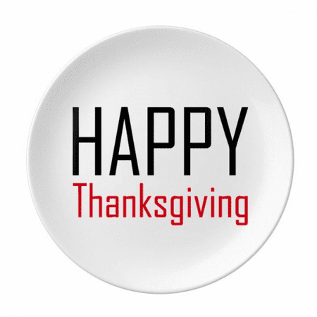 

Celebrate Thanksgiving Day Festival Holiday Plate Decorative Porcelain Salver Tableware Dinner Dish