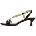 thumbnail image 3 of Journee Womens Jemry Crossover Strap Kitten Heel Dress Sandals, 3 of 10