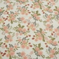 thumbnail image 5 of Chezmoi Collection 4-Piece Floral Window Curtain Set with Sheer Backing, Multicolor Pink Red Green Gray Floral Flowers Printed Microfiber, 120 inch x 84 inch, 5 of 9