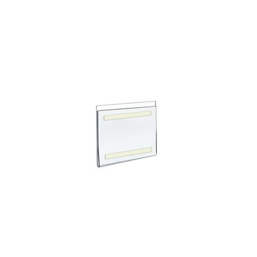 Azar 122029 5.5"W x 5.5"H Acrylic Sign Holder with Adhesive Tape , 10Pack