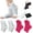 Bright Pink/White-4P, variant on Neuropathy Socks for Women and Men, Soothe Socks Ankle Brace Plantar Fasciitis Relief