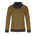 thumbnail image 3 of HaoXianJian Men's Knitted Dress Sweater Casual V-Neck Ribbed Slim Fitted Pullover Knitwear Shawl Collar Sweaters Men's Long Sleeve Sweater, 3 of 5