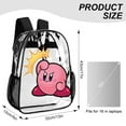 thumbnail image 2 of Kirby Clear Backpack See Through Backpack Heavy Duty Bookbag Transparent Bag for Colleges School Work Sport Travel, 2 of 7