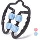 thumbnail image 1 of Manual Foam Massage Roller, 360 Anti Cellulite Deep Tissue Leg Muscle Massage, 4 Wheels, Deep Tissue And Muscle Therapy (blue), 1 of 4
