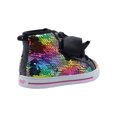 thumbnail image 3 of Jojo Siwa Little Girls Rainbow Flip Sequin High-Top Sneaker, Sizes 12-3, 3 of 6
