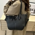 thumbnail image 2 of Tote Bags for Women 2025 Trendy Leather Travel Shoulder Work Bags Top Handle Hobo Handbag Purse, 2 of 4
