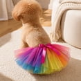 thumbnail image 2 of Dog Puff Skirt Fluffy Layered Tulle Pet Costume Skirt with Bow Elastic Waist Halloween Christmas Birthday Holiday Party Dress‑up Outfit for Small Dogs, 2 of 4