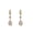 Golden, variant on SmartBy 1 Pair Dangle Earrings Water Drop Pendant Elegant Golden Hypoallergenic Sparkling Rhinestone Women Earrings Fashion Jewelry