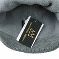 thumbnail image 4 of WITHMOONS Knitted Beanie Hat Jean-Michel Basquiat Slouchy Crown CR5826 (Grey), 4 of 4