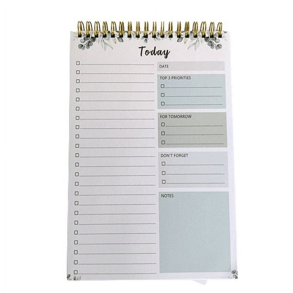 B Weekly Planner B5 Size Flip Up Spiral Bound Notebook Schedule Organizer Book Portable Undated Weekly Planning Notepad With Twin Wire Binding Productivity Planner