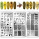 thumbnail image 1 of 3 placas para estampar uñas del Lejano Oeste, 88 diseños, plantillas para uñas con temática del oeste, plantillas para uñas con sombreros y botas, placas de acero inoxidable con imágenes para uñas., 1 of 7