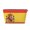 Gold, variant on Flag Of Spain Travel Handbag Leather Purse Organizer Tidy Bag Purse Toiletry Clutch For Women