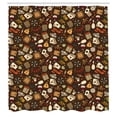thumbnail image 2 of Ambesonne Poker Shower Curtain, Casino Related Objects Image, 69"Wx75"L, Dark Rosewood Multicolor, 2 of 4