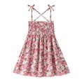 thumbnail image 3 of WEAIXIMIUNG Fragments pour Filles Vêtements d'Été Princesse Enfant Robe Bébé à Fleurs Robe Florale pour Filles 110, 3 of 7