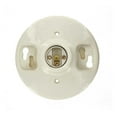 thumbnail image 2 of Leviton White Porcelain Incandescent Keyless Lampholder, 2 of 7