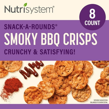 Nutrisystem Smoky BBQ Snack-A-Rounds™ (8 ct Pack) - Delicious, Diet Friendly Snacks Perfectly Portioned For Weight Loss®