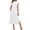 White, variant on Zpanxa Elegant Solid Color Maxi Dress Women Sleeveless Round Neck Tank Dress Office to Evening Long Dress with Slit