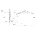 thumbnail image 2 of AG19A-00/5404-Treasure Garden-10 Foot AG19A Round Cantilever Umbrella-Sunbrella Grade A Fabric Type-Natural Fabric Color-Bronze Pole Finish, 2 of 2