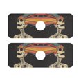 thumbnail image 7 of Yayeee Faucet Mat for Kitchen Sink 14.7" Diatomite Long Splash Guard Pad, Black Skeleton, 2 Pack, 7 of 7
