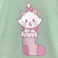 thumbnail image 2 of Girl's Aristocats Marie Christmas Stocking Graphic Tee Mint Large, 2 of 4