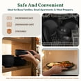 thumbnail image 3 of Homienly Plates and Bowls Sets, 40-Piece Modern Wheat Straw Dinnerware Sets for 8 Unbreakable Kitchen Dinner Set Microwave and Dishwasher Safe Dishes Set for Apartment, Party, Outdoor, RV (Black), 3 of 10