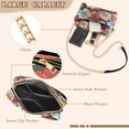 thumbnail image 3 of FORMRS Women Crossbody Purse with Chain Strap Vegan Leather Shoulder Handbag, Vibrant Floral, 3 of 7