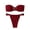 Red, variant on Womens Bikini Sets Women's Stylish Two Piece Swimwear Tankini Top and High Waisted Bottom for Summer Beach Solid Color Boat Neck Sleeveless Black L