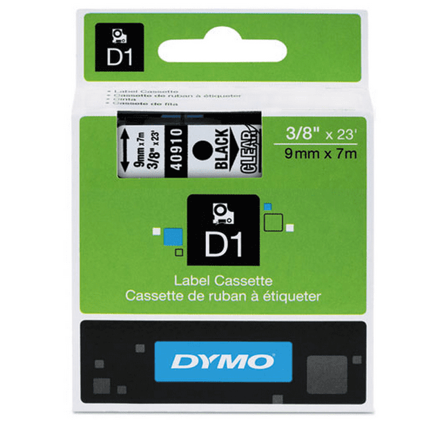 DYMO Standard D1 Labeling Tape for LabelManager Label Makers, Black