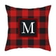 thumbnail image 2 of RKSTN christmas pillow covers Twenty Six Letters Christmas Pillowcase Peach Skin Print Cushion Cover Plaid Cushion Pillowcase, 2 of 3