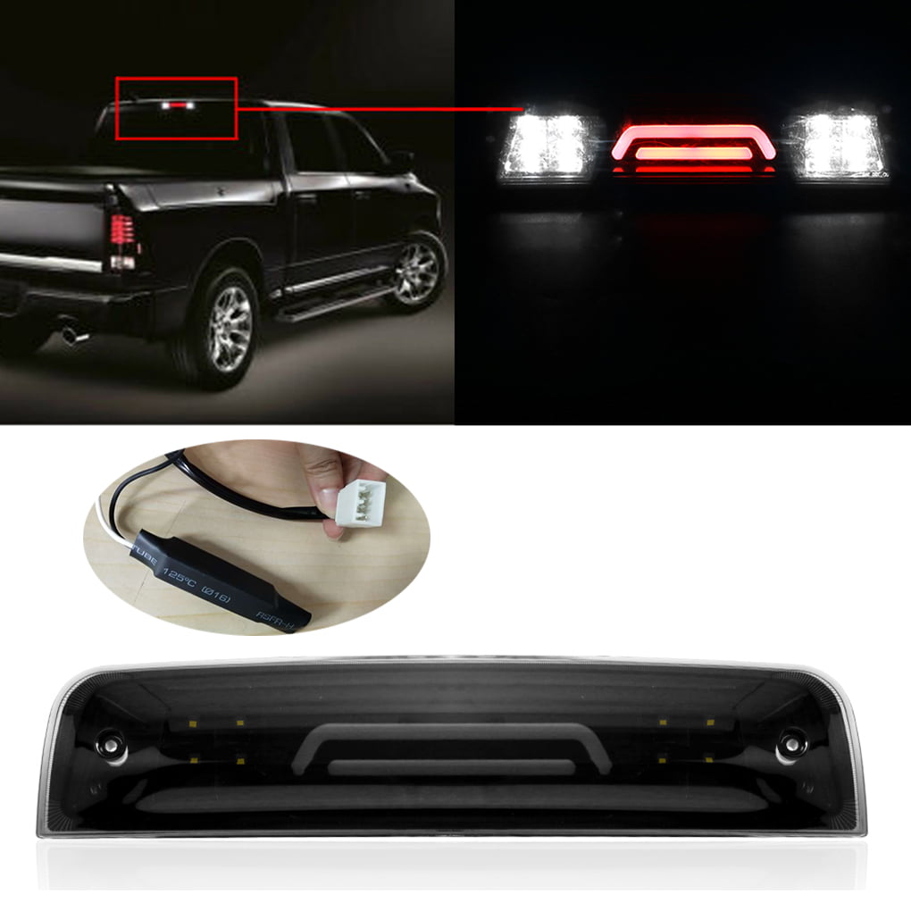 Red 2009-2018 Dodge Ram Pickup 1500 2500 3500 LED Rear Brake Lamps Tail Lights