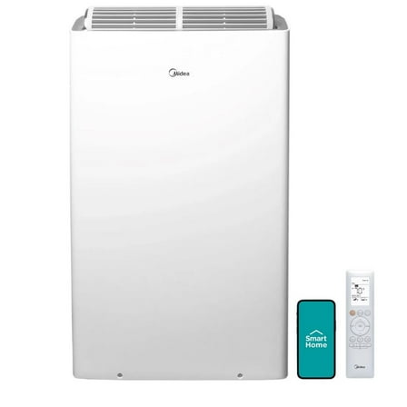 Open Box Midea (12000 BTU DOE) 550 sq ft Portable Air Conditioner, White