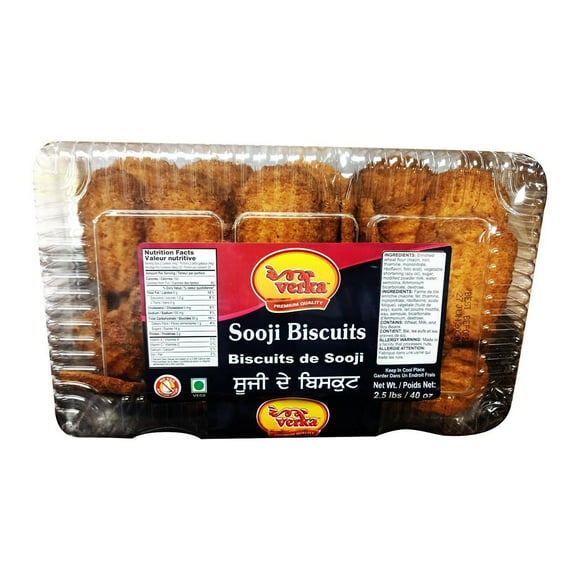 Biscuits de semoule Poids Net 2.5lbs / 40oz