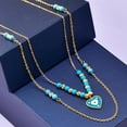 thumbnail image 4 of Heart Necklace for Women 18K Gold Plated Heart Pendant Fashion Heart Chain Necklace Jewelry Christmas Gift for Women, 4 of 6