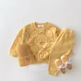 thumbnail image 1 of Conjunto de ropa de marca con estampado de Mickey y Minnie, trajes blancos para niños pequeños, Tops de algodón de dibujos animados y pantalones de chándal, 1 of 4