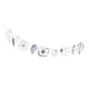 thumbnail image 1 of Flower Leaves Hollow Out Guirnaldas Decoración Colgante Plata a Sunnimix Banner de hojas de flores colgantes, 1 of 8