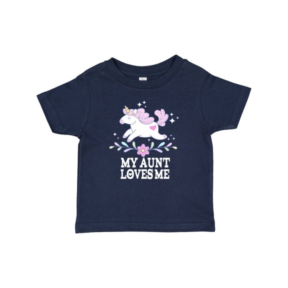 Inktastic My Aunt Loves Me Unicorn Girls Baby T-Shirt