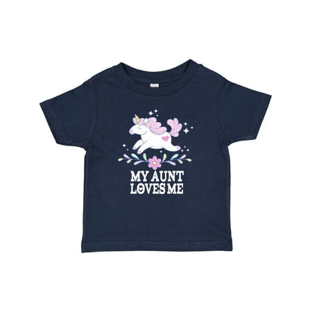

Inktastic My Aunt Loves Me Unicorn Outfit Gift Baby Girl T-Shirt