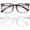 A3 Transparent+leopard, variant on Blue Light Glasses for  Boys Girls & Teens, Anti Eye   Gaming Glasses Flexible Frame ( 6-9)