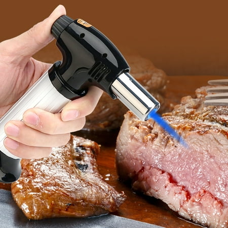 Kitchen Butane Torch,EECOO Professional Kitchen Butane Blow Torch Adjustable Flame for Meat Seafood Kitchen