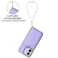 thumbnail image 3 of For Honor X70i Honor 400 Lite Case Card Holder Kickstand Skin-Touch Phone Cover with Wrist Strap - L, 3 of 5