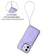 thumbnail image 3 of For Honor X70i Honor 400 Lite Case Card Holder Kickstand Skin-Touch Phone Cover with Wrist Strap - L, 3 of 5