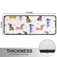 thumbnail image 5 of Kitchen Rugs Sets Of 2,Dachshund Sport Anti Fatigue Kitchen Mat Rugs Non Slip Washable,Decorative Kitchen Floor Mats for Kitchen,Sink,Laundry,17"x47"+17"x47", 5 of 5