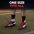 thumbnail image 3 of MediCaptain Soccer Grip Socks with Cushioned Ankle Protection, NonSlip Soccer Socks With Grip Pads, Mens Women Youth Age 13+ Grip Socks, (Black), 3 of 8