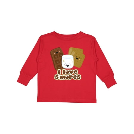 

Inktastic I Love S Mores Boys or Girls Long Sleeve Toddler T-Shirt