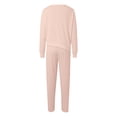 thumbnail image 5 of Women's Casual Round Neck Loose Irregular Long Sleeve Suit Official Pants Suits for Women Wedding Guest Pant Suits for Women Homecoming Pants Outfit Junior Shower Suit Casual Two Piece Pants Set for, 5 of 5