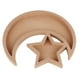 thumbnail image 1 of Bandeja De Madera Eid, Diseño De Estrella Y Luna, Forma Linda, Material De Boj Multifuncional, Hermosa Y Práctica Bandeja De Postre De Madera Eid Para El Hogar, 1 of 7