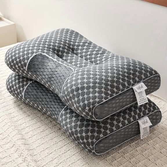 2-Pack Hotel Pillow 5-Star Hypoallergenic Polyester Machine Washable, Non-Collapse Deep Sleep Neck Support