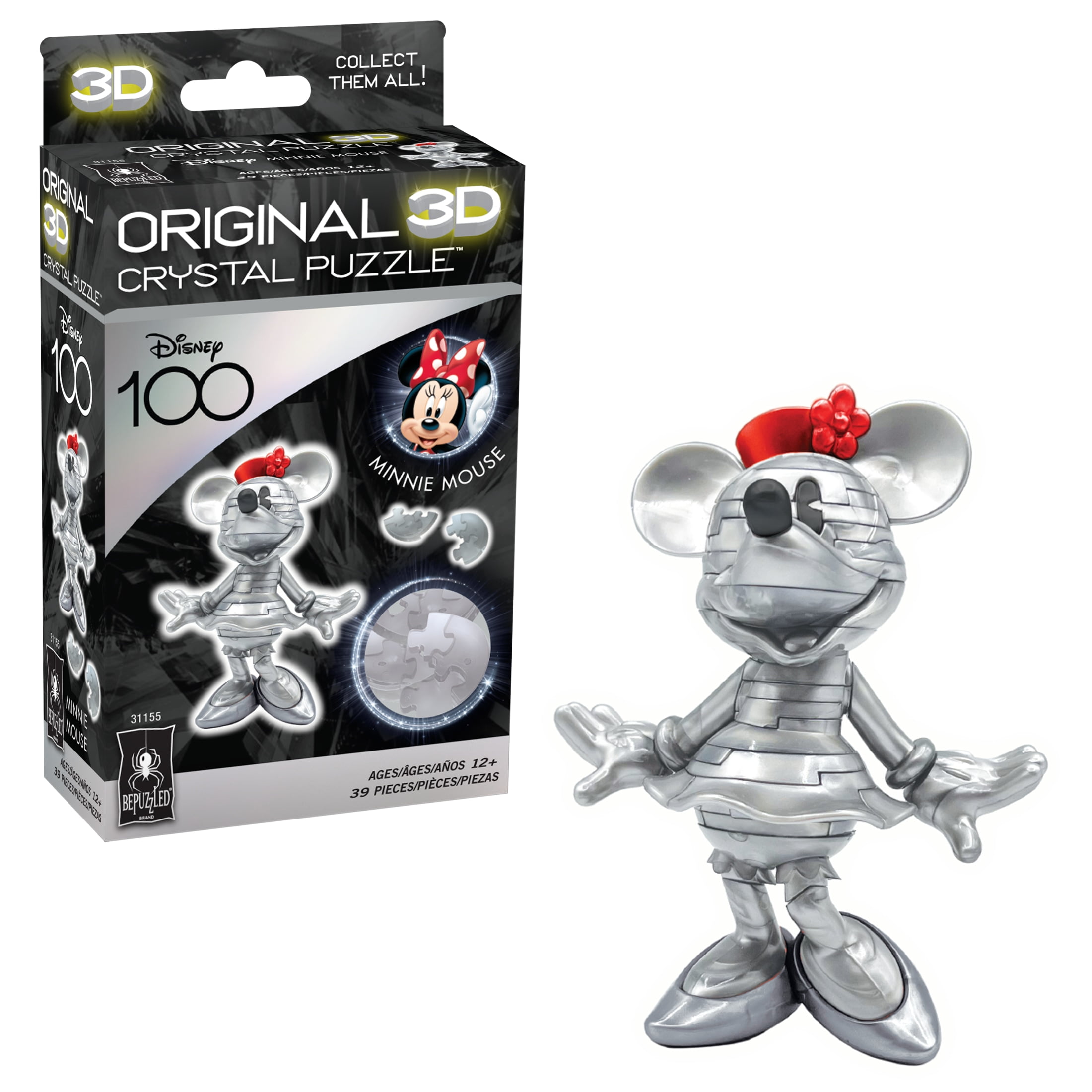 BePuzzled Disney Mickey Mouse 3D Crystal Puzzle - Walmart.com