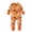 Orange, variant on XIMIN Baby Boys Girls Halloween Clothes Newborn Ghost Long Sleeve Footed Pajamas One-Piece Sleeper Snug Fit Romper Toddler Pumpkin Print Jumpsuit Outfits